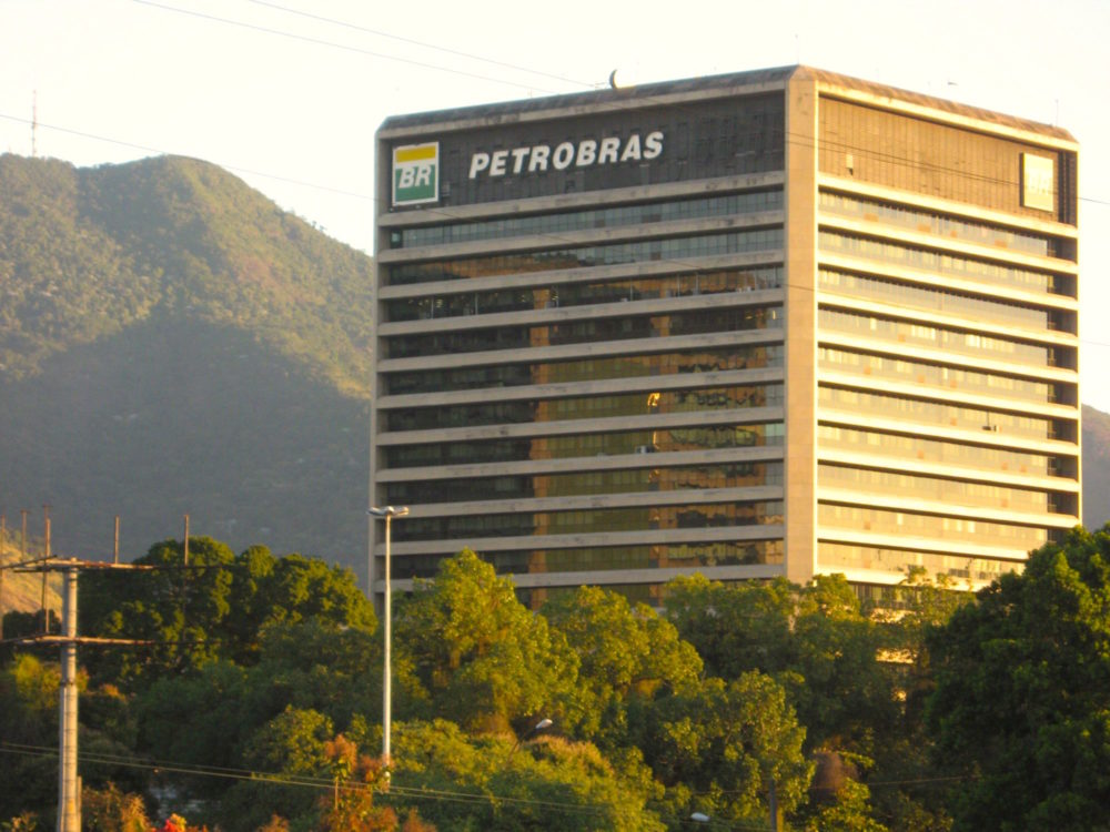 Petrobas Brazil oil company large brown building office space Petroleo Braileiro