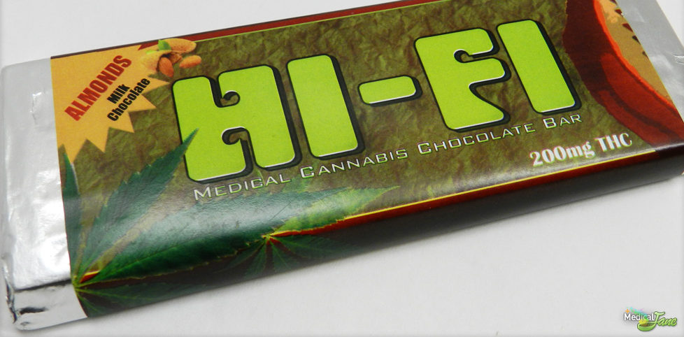 marijuana chocolate bar in wrapper